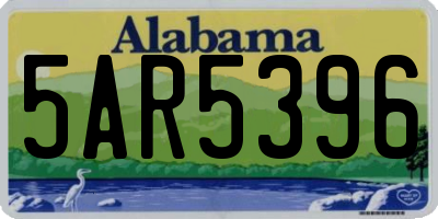 AL license plate 5AR5396