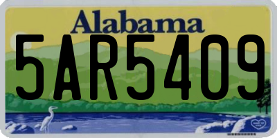 AL license plate 5AR5409