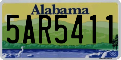 AL license plate 5AR5411