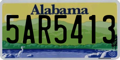 AL license plate 5AR5413