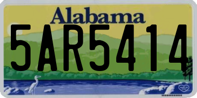 AL license plate 5AR5414