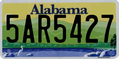 AL license plate 5AR5427