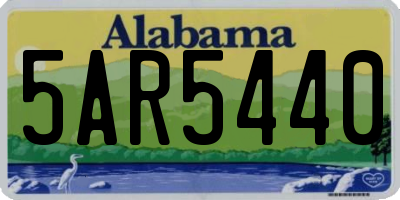 AL license plate 5AR5440