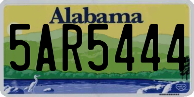 AL license plate 5AR5444