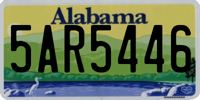 AL license plate 5AR5446