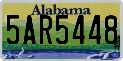 AL license plate 5AR5448