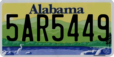 AL license plate 5AR5449