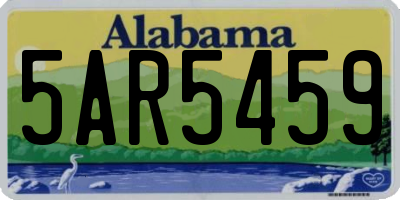 AL license plate 5AR5459