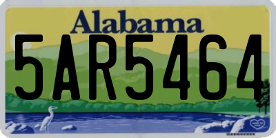AL license plate 5AR5464