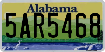 AL license plate 5AR5468