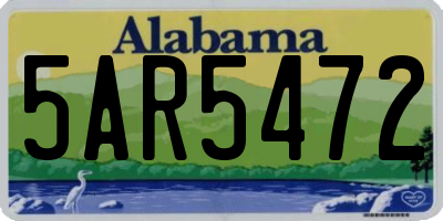 AL license plate 5AR5472