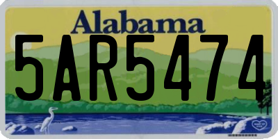 AL license plate 5AR5474