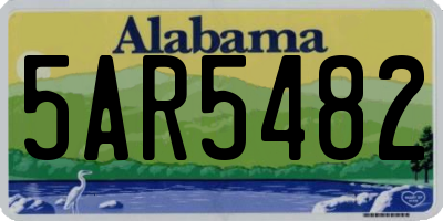 AL license plate 5AR5482