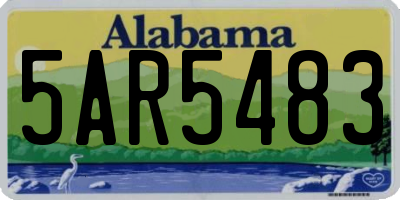 AL license plate 5AR5483
