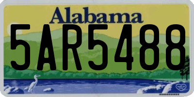 AL license plate 5AR5488
