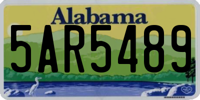 AL license plate 5AR5489
