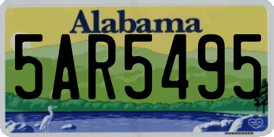 AL license plate 5AR5495