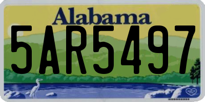 AL license plate 5AR5497