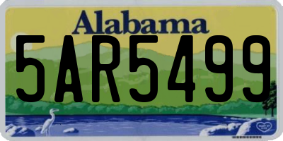 AL license plate 5AR5499