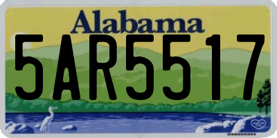AL license plate 5AR5517