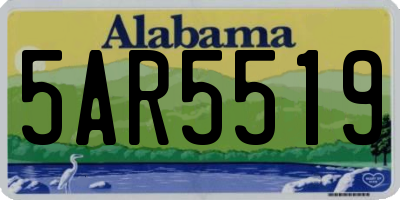 AL license plate 5AR5519