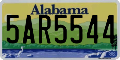 AL license plate 5AR5544