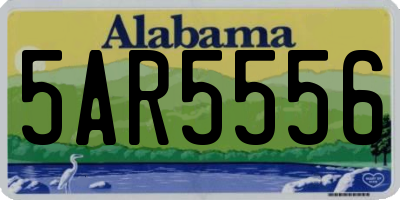 AL license plate 5AR5556
