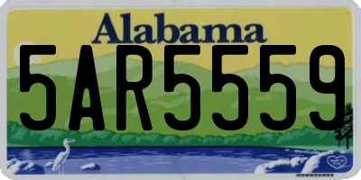 AL license plate 5AR5559