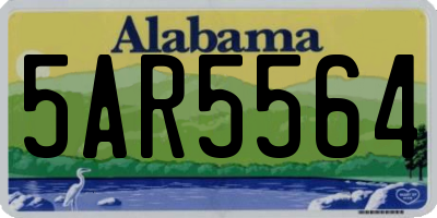 AL license plate 5AR5564
