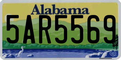 AL license plate 5AR5569