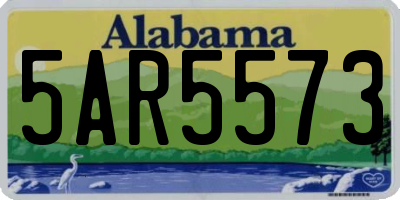 AL license plate 5AR5573