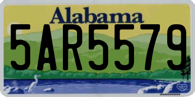 AL license plate 5AR5579