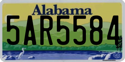 AL license plate 5AR5584