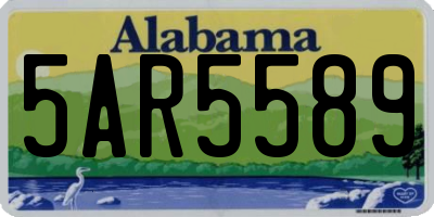 AL license plate 5AR5589