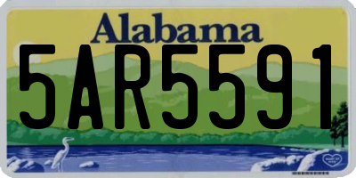 AL license plate 5AR5591