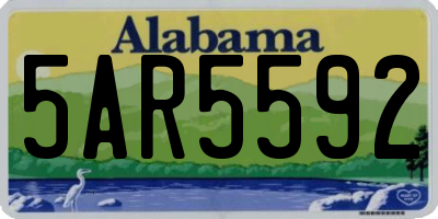 AL license plate 5AR5592