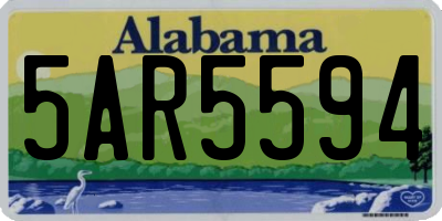 AL license plate 5AR5594