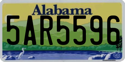 AL license plate 5AR5596