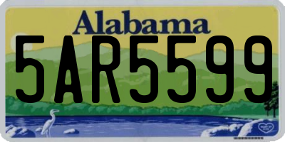AL license plate 5AR5599