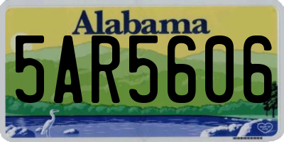 AL license plate 5AR5606