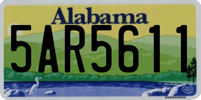 AL license plate 5AR5611