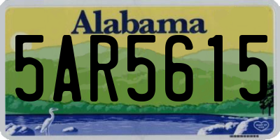 AL license plate 5AR5615