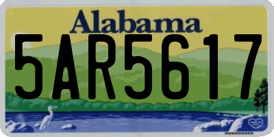 AL license plate 5AR5617