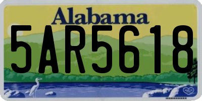 AL license plate 5AR5618