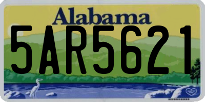 AL license plate 5AR5621