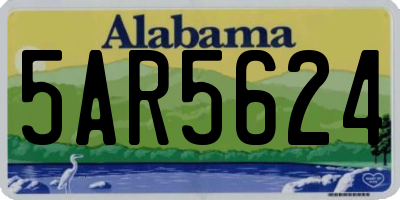AL license plate 5AR5624