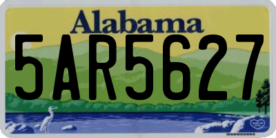 AL license plate 5AR5627