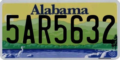 AL license plate 5AR5632