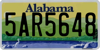 AL license plate 5AR5648