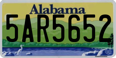 AL license plate 5AR5652